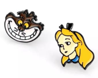 Alice in Wonderland Earrings | Disney Earrings | Cheshire Cat Earrings | Alice in Wonderland Jewelry | Cheshire Cat Jewelry | Disney Jewelry