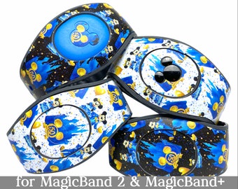 Disney World 50th Anniversary Skin for MagicBand 2.0 or MagicBand+ | Castle Magic Band Decal | Disney Trip Sticker | Fits Child & Adult Band