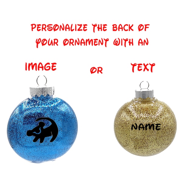 Personalize the back of your ball or disc ornament (ornament purchased separately - ornament not included)