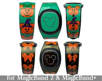 Halloween Hidden Mickey Skins for MagicBand 2 or MagicBand+ | Magic Band Decal | Disney World Sticker | Fits Child & Adult Magic Band