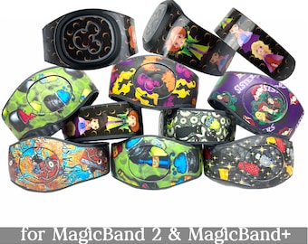 Hocus Pocus Skins for MagicBand 2.0 or MagicBand+ | Halloween Witch Magic Band Decal | Disney Trip Sticker | Fits Child & Adult Magic Band