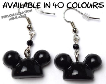 Custom Mickey Mouse Hat Earrings | Mickey Hat Earrings | Disney Hat Earrings | Mickey Mouse Earrings | Disney Earrings | Disney Jewelry Gift