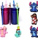 Lilo & Stitch Straw Buddies | Angel and Scrump Pencil Topper | Disney Cruise Fish Extender | Loot Bag Gift | Birthday Party Prizes