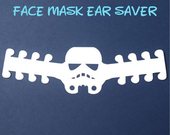 Stormtrooper Face Mask Ear Saver |Star Wars | Ready to Ship!