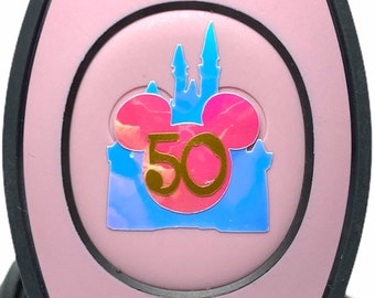 Disney World 50th Anniversary Decal for MagicBand 2 or MagicBand+ | Vinyl Sticker for Magic Band Mickey | Decoration for Disney World Trip