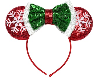 Christmas Minnie Ears | Ready to Ship!