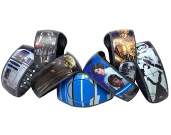 Star Wars Skins for MagicBand 2.0 | Darth Vader, Luke, Leia, R2D2 Magic Band Decal | Disney World Trip Sticker | Fits Child & Adult Band