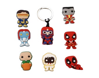 X-Men Zipper Pulls, Keychains, Bag Tags