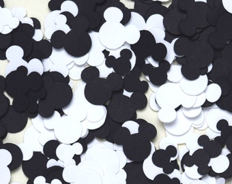 Black and White Mickey Mouse Confetti | Mickey Confetti | Mickey Mouse Party Supplies | Disney Confetti | Disney Party | Mickey Birthday