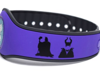 Maleficent Decals for MagicBand 2 & MagicBand+ | Sleeping Beauty Vinyl Sticker for Magic Band | Character Decoration for Disney World Trip