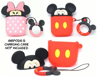 Mickey or Minnie Mouse AirPods Case Cover | AirPods & Charging Case NOT Included