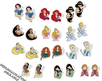 Disney Princess Earrings | Disney World Trip Accessories | Gift for Disney Fan | Disneyland Jewelry | Small Studs | Bounding Costume