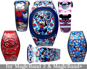 Disney Cruise Skin for MagicBand 2, MagicBand+ or DisneyBand+ | Magic Band Decal | Disney Trip | Fits Child & Adult Magic Band | Characters