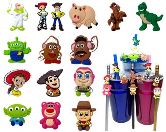 Toy Story Straw Buddies | Pencil Toppers | Woody, Buzz, Jessie, Hamm, Rex, Potatohead, Bullseye, Lotso, Alien, Little Green Men | Loot Bag