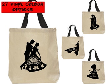 Custom Princess Tote Bag | Disney Canvas Tote Bag