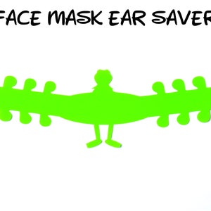 Kermit Face Mask Ear Saver | Plastic Mask Extender | Disney Ear Protector | Adjustable Adapter | Mask Clips | Muppets | Ready to Ship