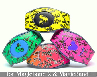 Love Mickey Skin for MagicBand 2 or MagicBand+ | Magic Band Decal in 10 Colors & Rainbow | Disney World Trip | For Child or Adult Magic Band