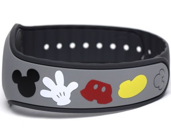 Mickey Mouse Decals for MagicBand 2.0 & MagicBand+ | Magic Band Decal | Vinyl Stickers for Wrist Band | Decoration for Disney World Trip