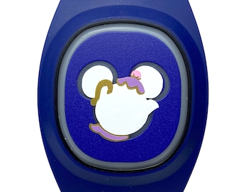 Mrs. Potts Decal for MagicBand 2 or MagicBand+ | Beauty & the Beast Vinyl Sticker for Magic Band Puck Mickey | Decoration for Disney World