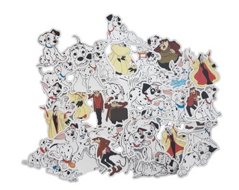 101 Dalmatians Stickers | Vinyl Sticker for Laptop, Scrapbook, Phone, Luggage, Journal, Party Decoration | Assorted Stickers