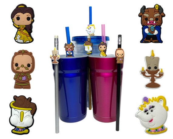 Beauty & the Beast Straw Buddies | Belle, Cogsworth, Lumiere, Mrs