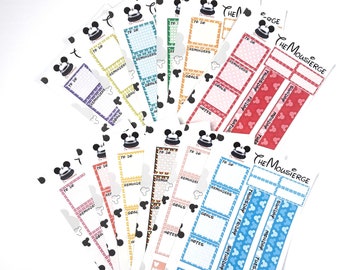 Hidden Mickey Monthly Planner Stickers | Erin Condren | For LifePlanners Organizers Journal Calendars | Permanent and Removable