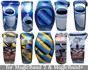 Wall-E Skin for MagicBand 2.0 or MagicBand+ | Pixar Character Magic Band Decal | Eve Disney Trip Sticker | Fits Child & Adult Band