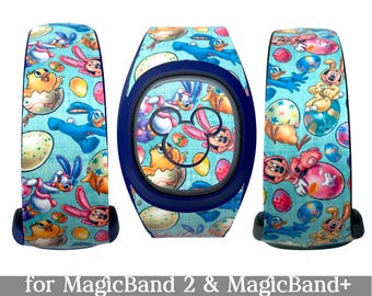 Easter Mickey and Friends Skins for MagicBand 2.0 or MagicBand+ | Holiday Magic Band Decal | Disney Trip Sticker | Fits Child or Adult Band