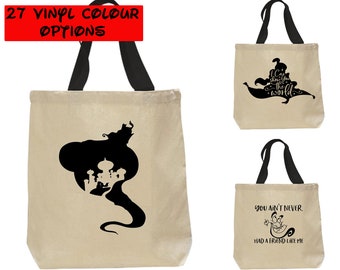 Custom Aladdin Tote Bag | Disney Canvas Tote Bag