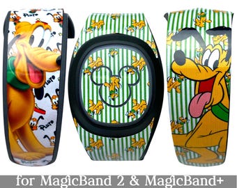 Pluto Skin for MagicBand 2.0 or MagicBand+ | Magic Band Decal Decoration | Disney World Trip Vinyl Sticker | Fits Child & Adult Magic Band
