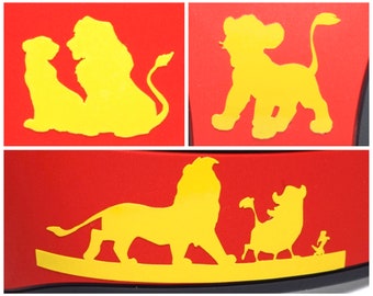 Lion King Decals for MagicBand 2 & MagicBand+ | Vinyl Sticker for Magic Band | Simba Nala Timone Pumbaa | Custom Decoration for Disney World