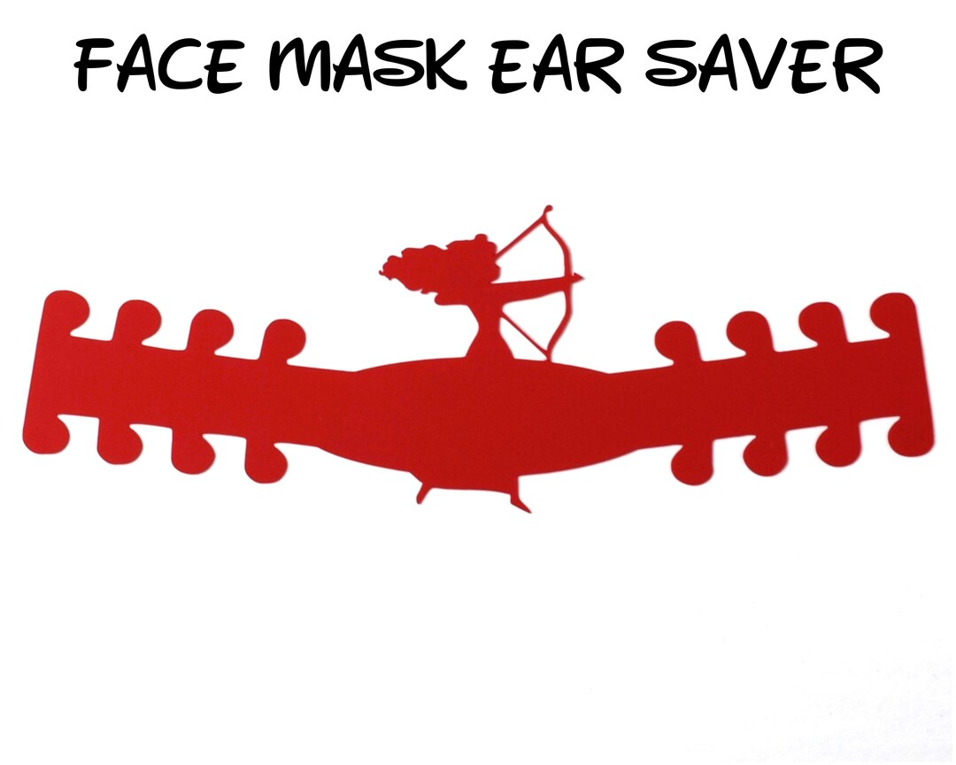 Merida Face Mask Ear Saver | Plastic Mask Extender | Brave Disney Ear ...