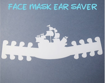 Pirates of the Caribbean Ship Face Mask Ear Saver | Ready to Ship!