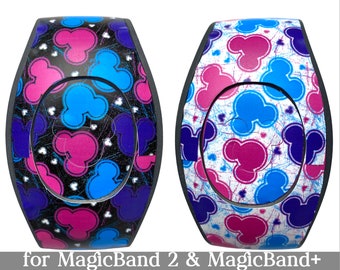 Vibrant Mickey Skin for MagicBand 2.0 or MagicBand+ | 90s Bright Magic Band Decal | Disney World Trip | Fits Child & Adult Band for WDW