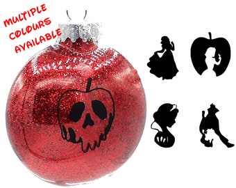 Snow White Christmas Tree Disc or Ball Ornament