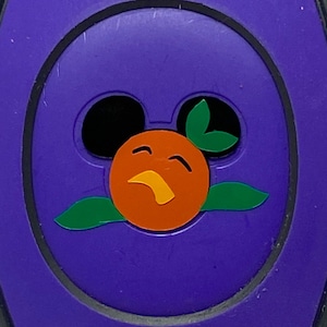 Orange Bird Decal for MagicBand 2 or MagicBand+ | Vinyl Sticker for Magic Band Puck Mickey | Character Decoration for Disney World Trip