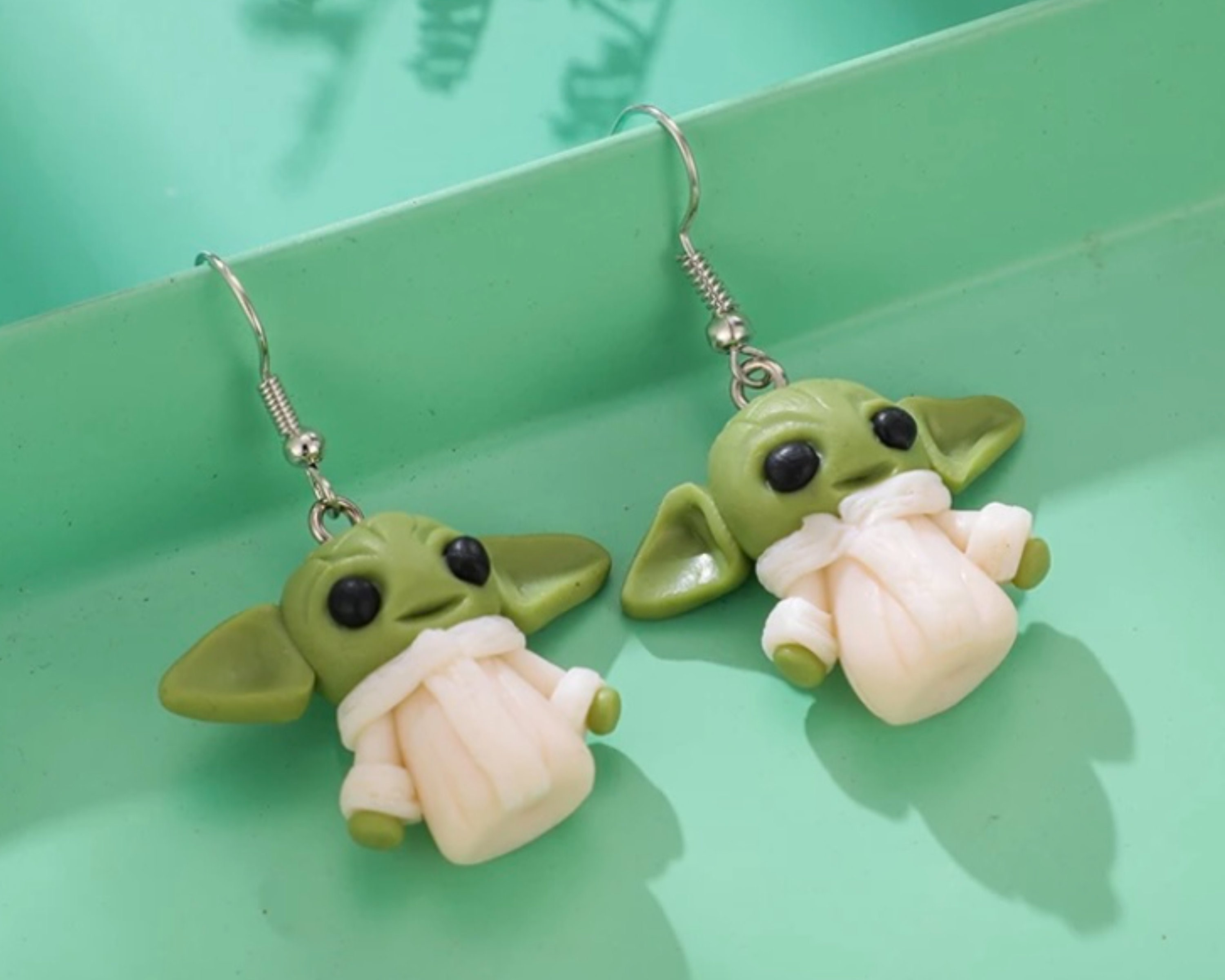 Baby Yoda Earrings Handmade The Mandalorian Star Wars Grogu Earrings