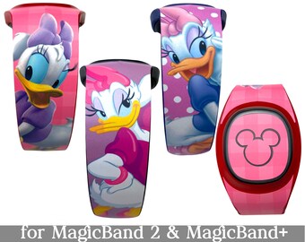 Daisy Duck Skin for MagicBand 2.0 or MagicBand+ | Magic Band Decal Decoration | Disney World Trip Vinyl Sticker | Fits Child & Adult Band