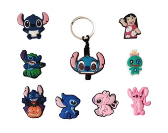 Lilo and Stitch Zipper Pulls, Keychains, Bag Tags