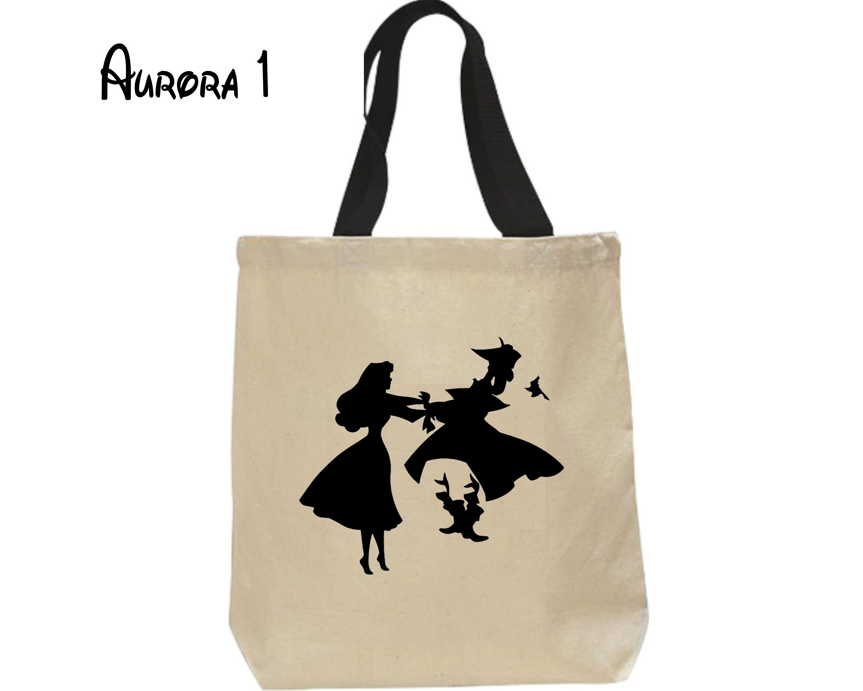 Custom Sleeping Beauty Tote Bag Custom Little Mermaid Tote 