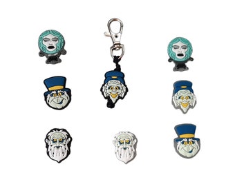 Haunted Mansion Zipper Pulls, Keychains, Bag Tags