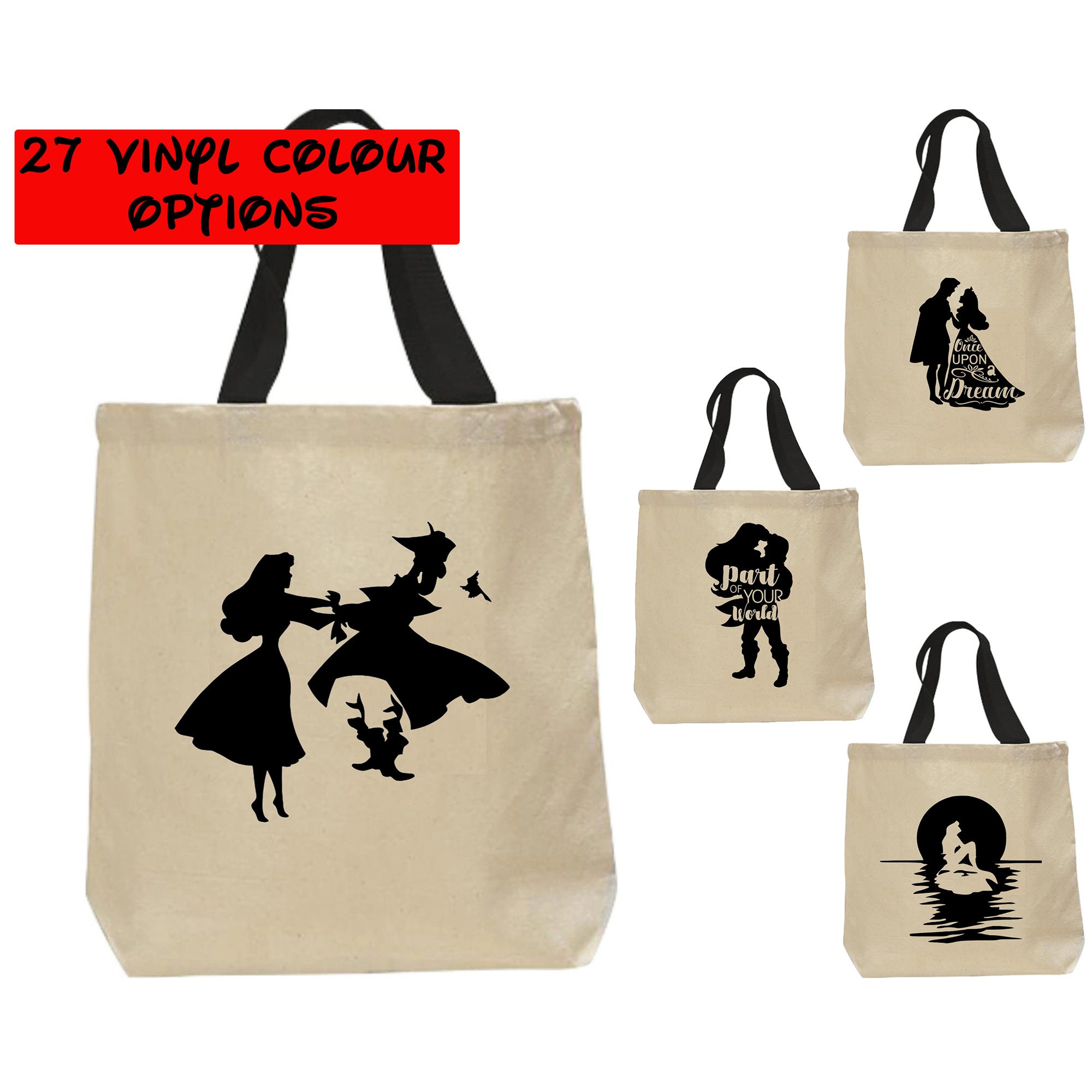 sleeping beauty tote bag