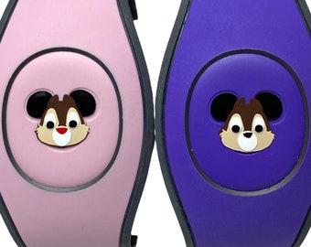 Chip & Dale Decals for MagicBand 2 or MagicBand+ | Vinyl Sticker for Magic Band Mickey | Classic Character Decoration for Disney World Trip