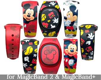 Mickey Mouse Skin for MagicBand 2.0, DisneyBand+ or MagicBand+ | Magic Band Decal | Disney Trip | Fits Child & Adult Magic Band