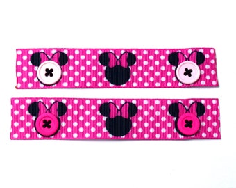 2 Minnie Mouse Face Mask Ear Savers | Ready to Ship!