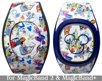 Disney 100th Anniversary Skin for MagicBand 2.0 or MagicBand+ | Magic Band Decal | Disney Trip | Fits Child & Adult Magic Band | Walt