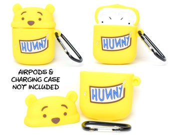 Hunny Winnie the Pooh AirPods Case Cover | AirPods & Charging Case NOT Included | Gift for Disney Fan | Silicone Generation 1 or 2 Keychain