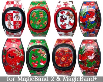 Christmas Cookie Mickey Skins for MagicBand 2.0 or MagicBand+ | Holiday Magic Band Decal | Disney Trip Sticker | Fits Child or Adult Band