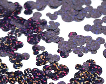 Navy Holographic Mickey Mouse Confetti | Navy Mickey Confetti | Mickey Decorations | Disney Confetti | Disney Birthday Party Decorations