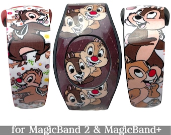 Chip n Dale Skin for MagicBand 2.0 or MagicBand+ | Chipmunks Magic Band Decal | Disney World Trip | Fits Child & Adult Band for WDW